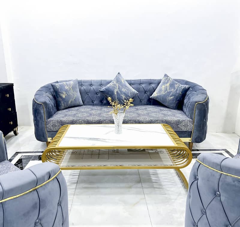 Blue-Golden - 5 Seater - Brand New 1