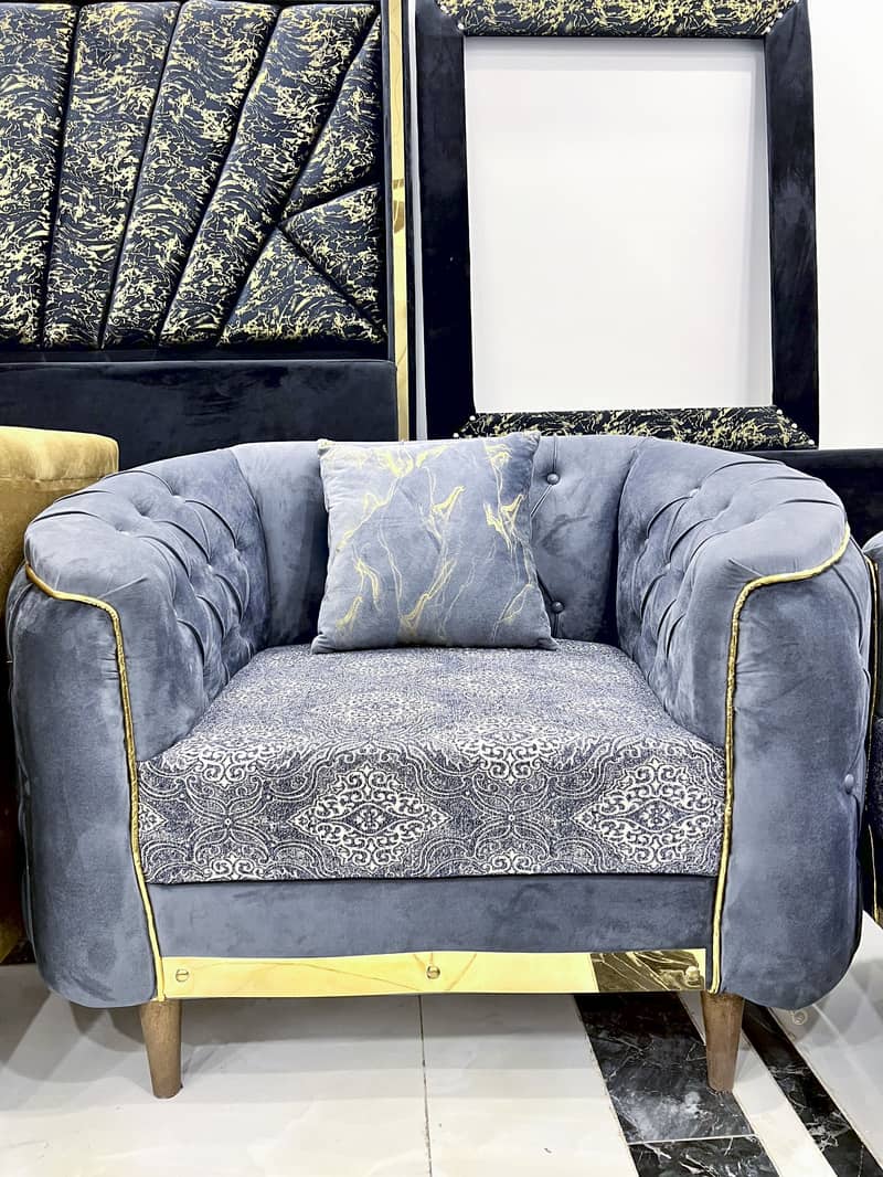 Blue-Golden - 5 Seater - Brand New 3