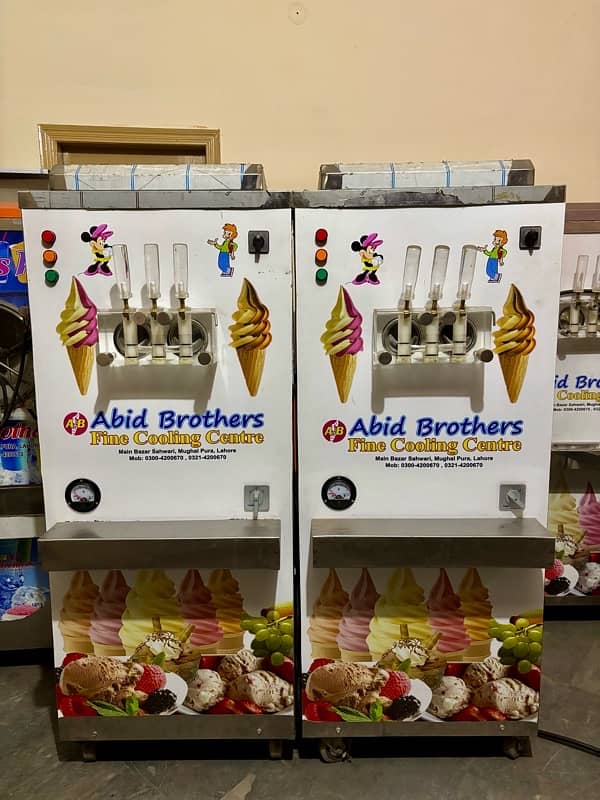 ice cream cone machine and ice slush machine 0