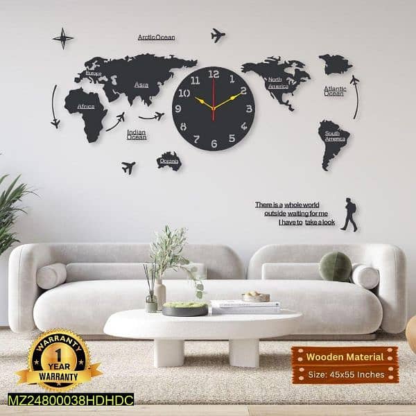 world map clock 4