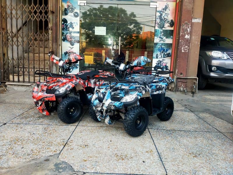 Zero Metre 124cc Sports BMW Atv Quad 4 Wheels Bike Delivery In All Pak 3