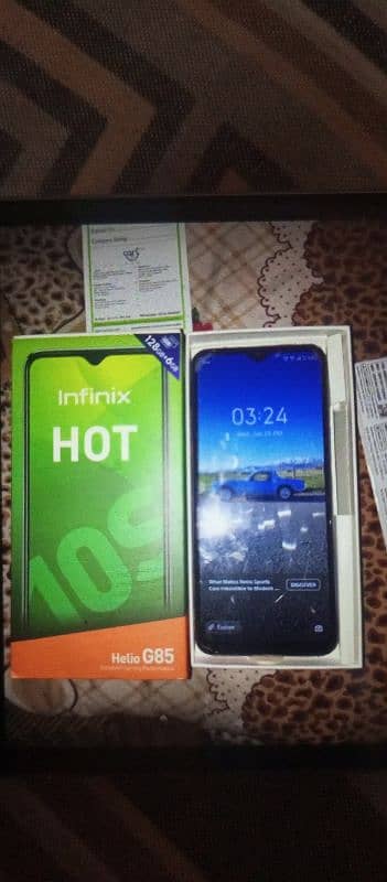 Infinix hot 10s in best price Ram:6gb Rom: 128gb 3