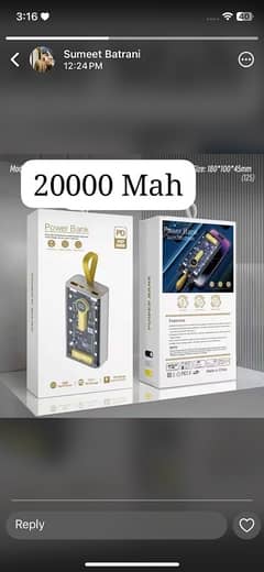 Power Bank 20k MaH