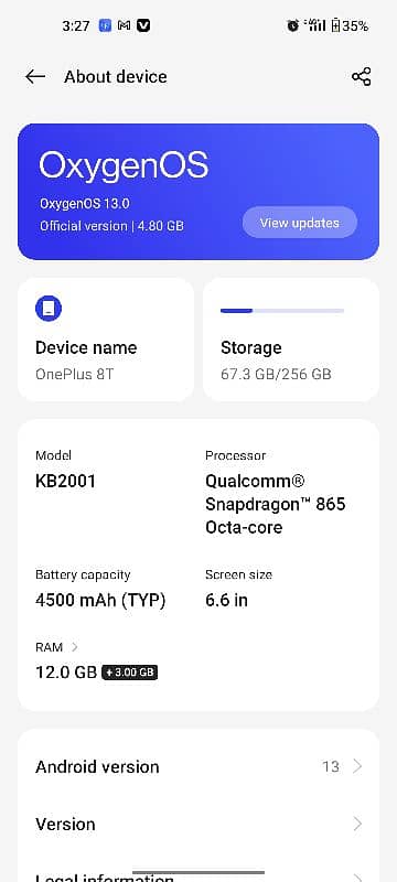 One plus 8t 12/256 1