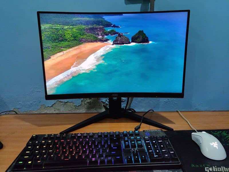 AOC 24inch 27Inch 144Hz 165Hz Curved BorderLess IPS Gaming LED Monitor 13