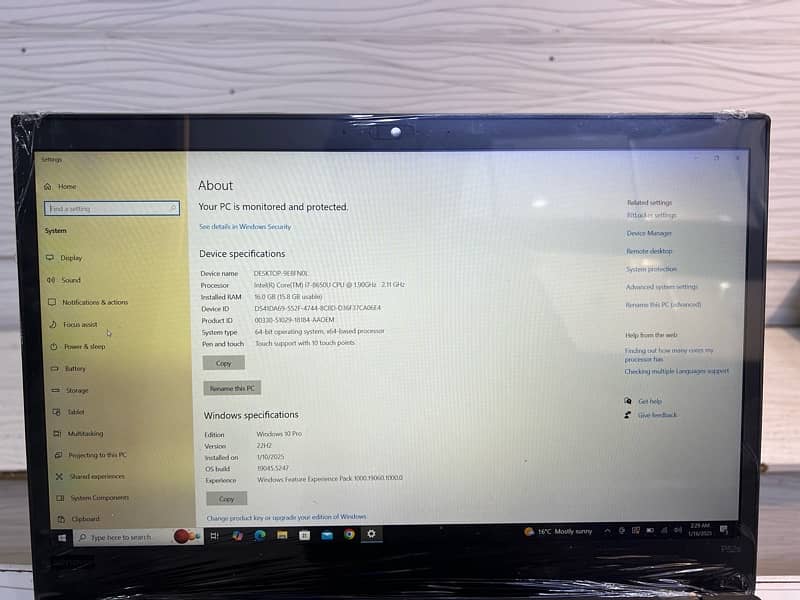 Lenovo P52s Core i7 8th Gen Touch Nvidia Graphics 0