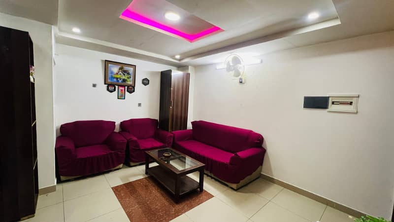 One bedroom fully furnished for rent perday weekly, monthly 4