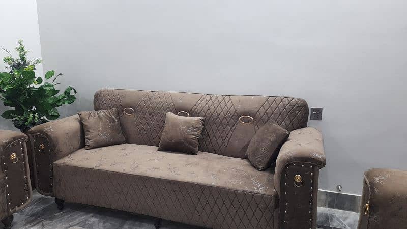 Turkish Fabric 5 Seater Sofa Set 0