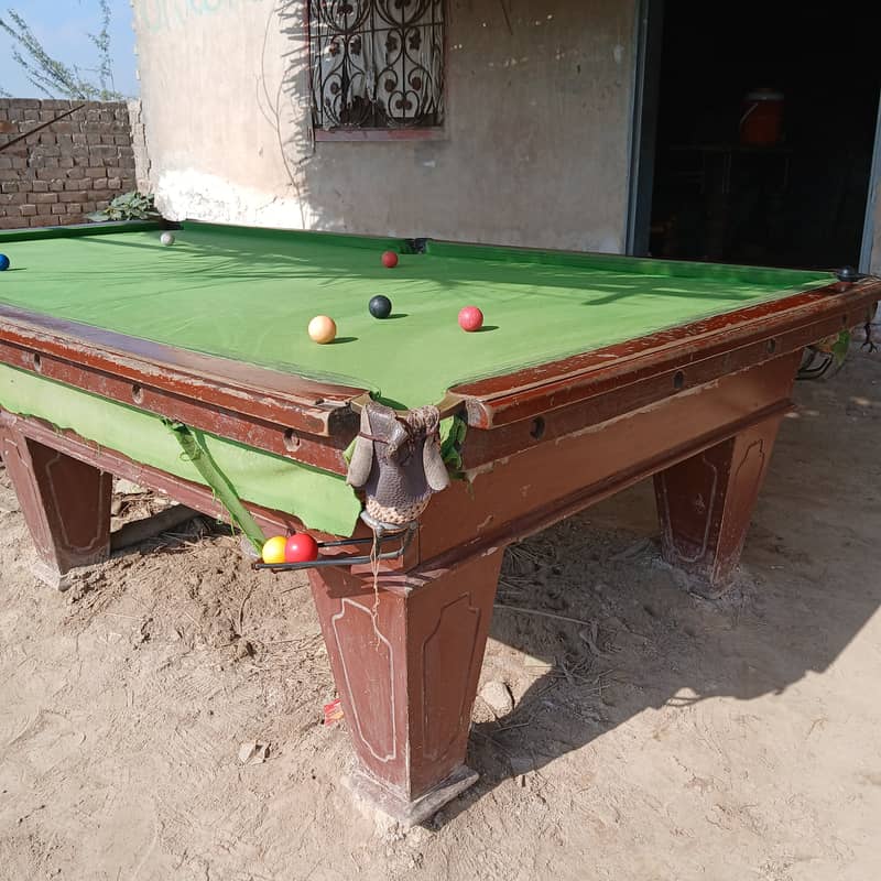 Snooker table 5.10 width and length location chak ghazi Hafizabad 3