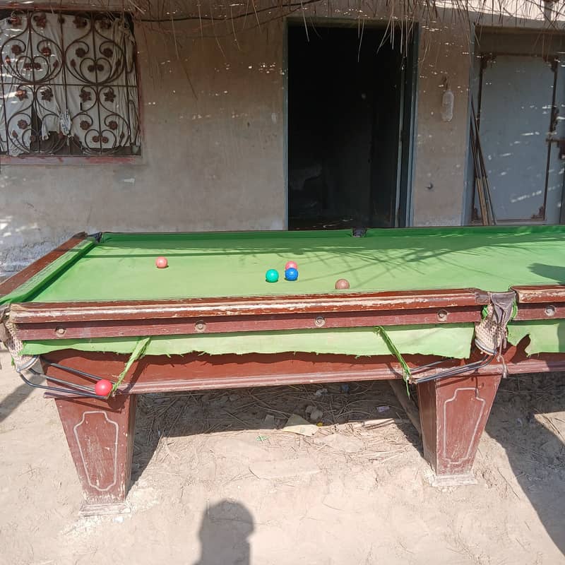 Snooker table 5.10 width and length location chak ghazi Hafizabad 5