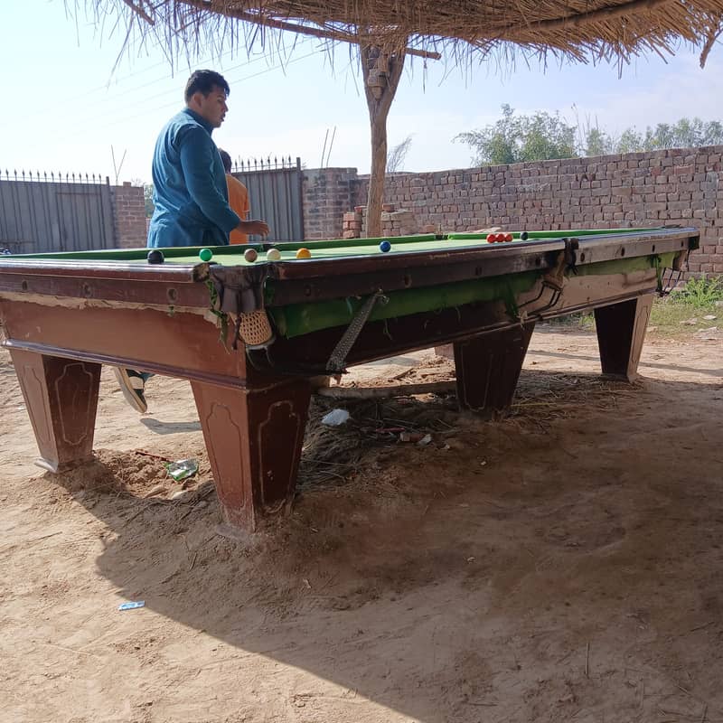 Snooker table 5.10 width and length location chak ghazi Hafizabad 11