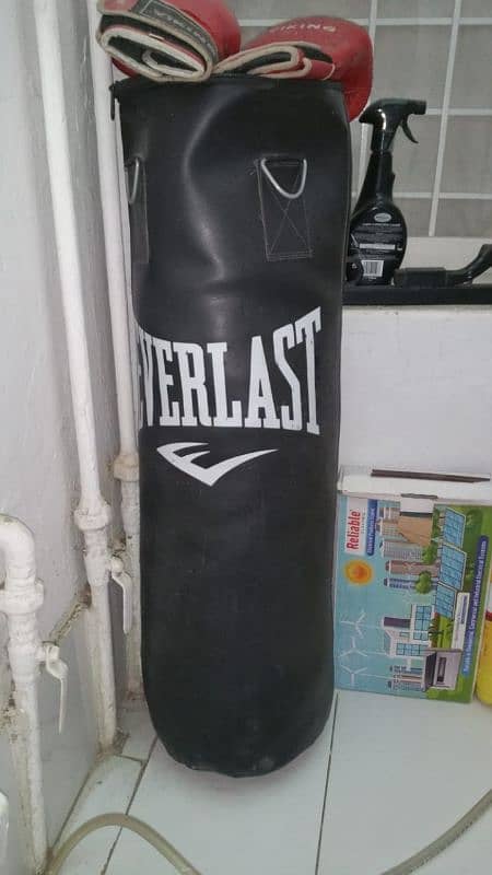 boxing bag with gloves 3