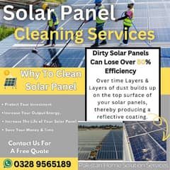 Solar panel wash cleaning services Available