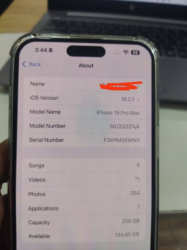 Iphone 15 pro max 256gb FU 7