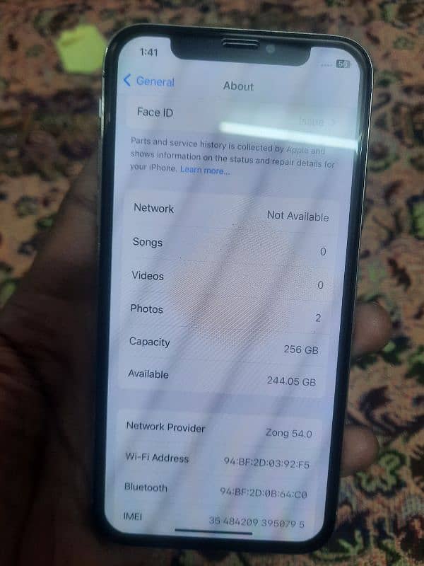 I phone x 256 Gb pTa appoved 6