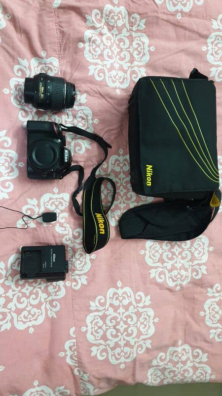 Nikon D3200 in perfect condition with lens and WU-1a (Wi-Fi) 0