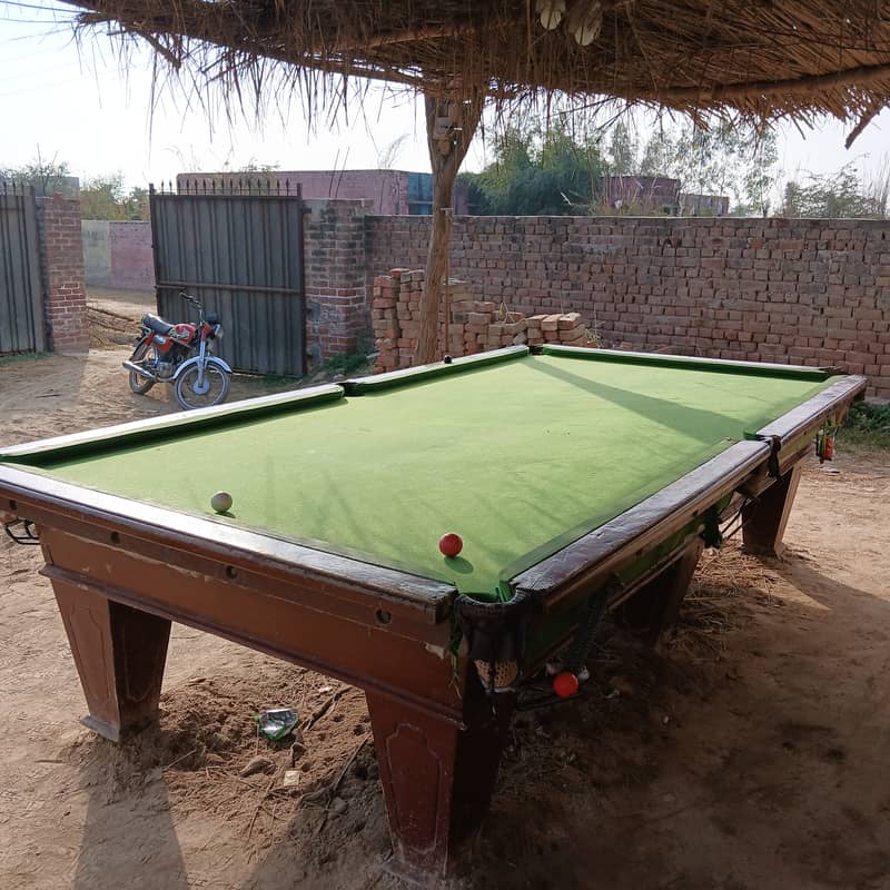 Snooker table 4.8 width and length location chak ghazi hafizabad 0