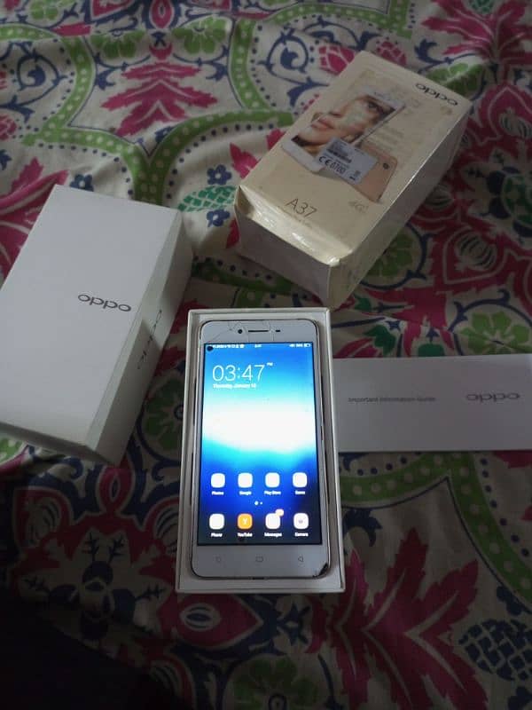 oppo a37 with box pta approved working 1