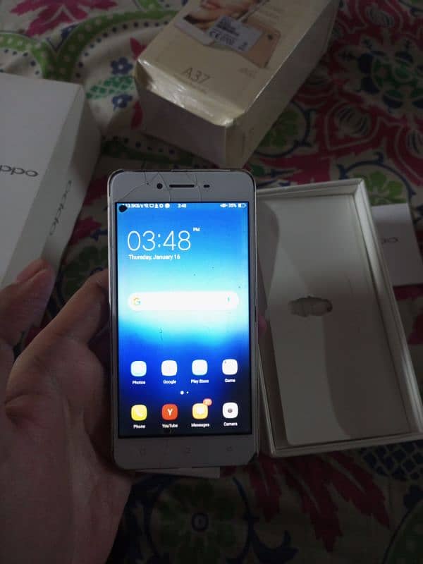 oppo a37 with box pta approved working 4