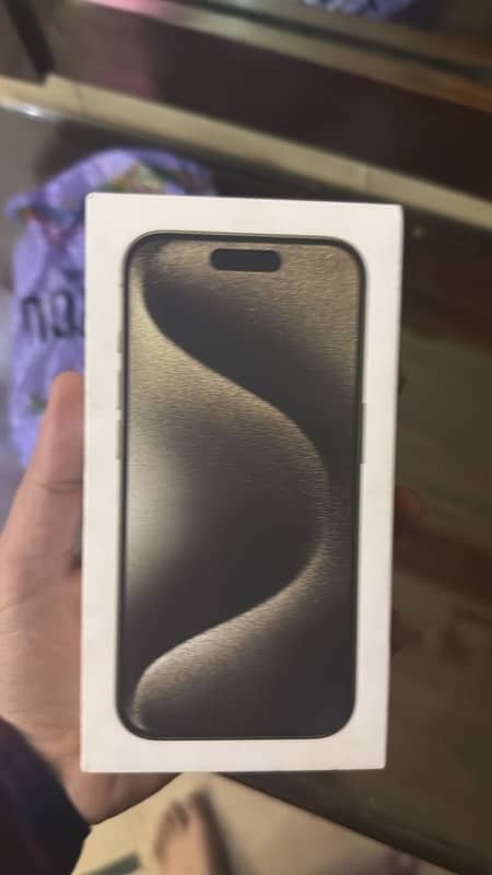 Iphone 15pro 256gb Natural Titanium Colour 0