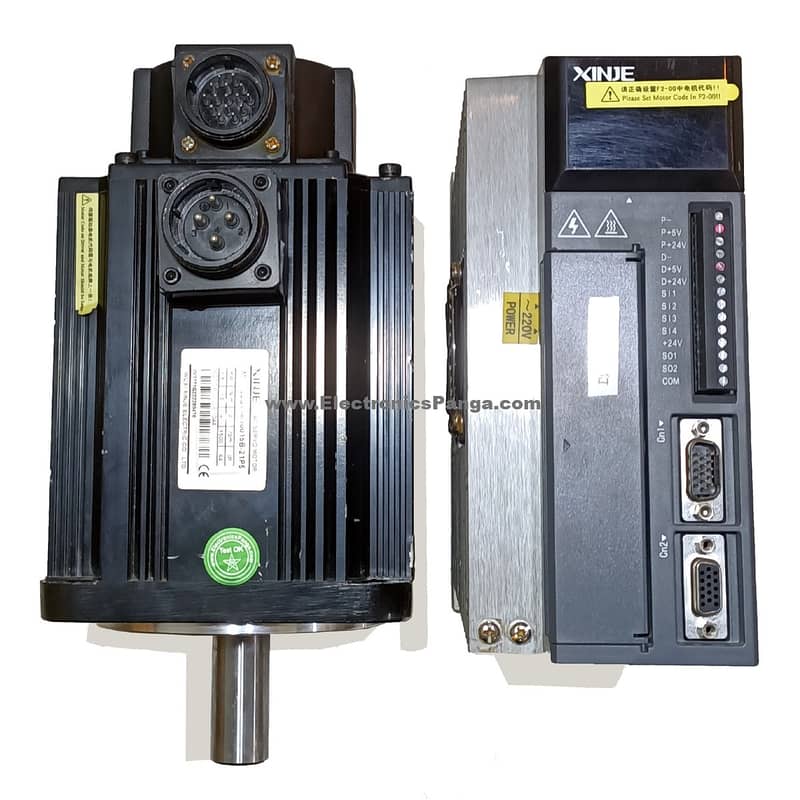 XINJE 1.5kw MS-130ST-M10015B-21P5 AC Servo Motor + DS2-21P5-AS Driver 0