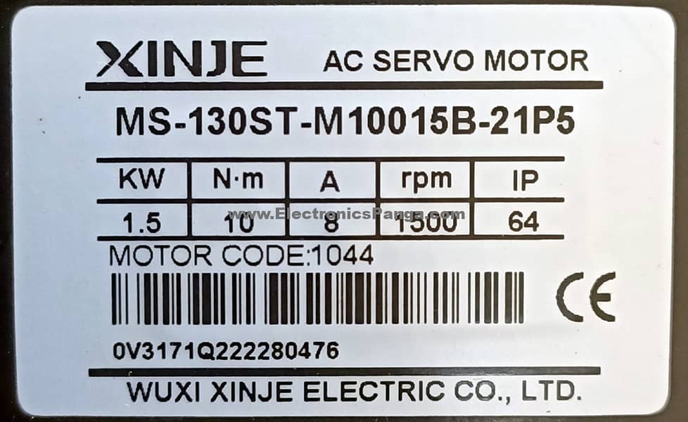 XINJE 1.5kw MS-130ST-M10015B-21P5 AC Servo Motor + DS2-21P5-AS Driver 2