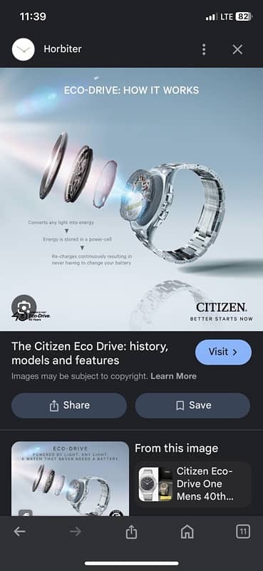 Orignal Citizen Eco Drive 7