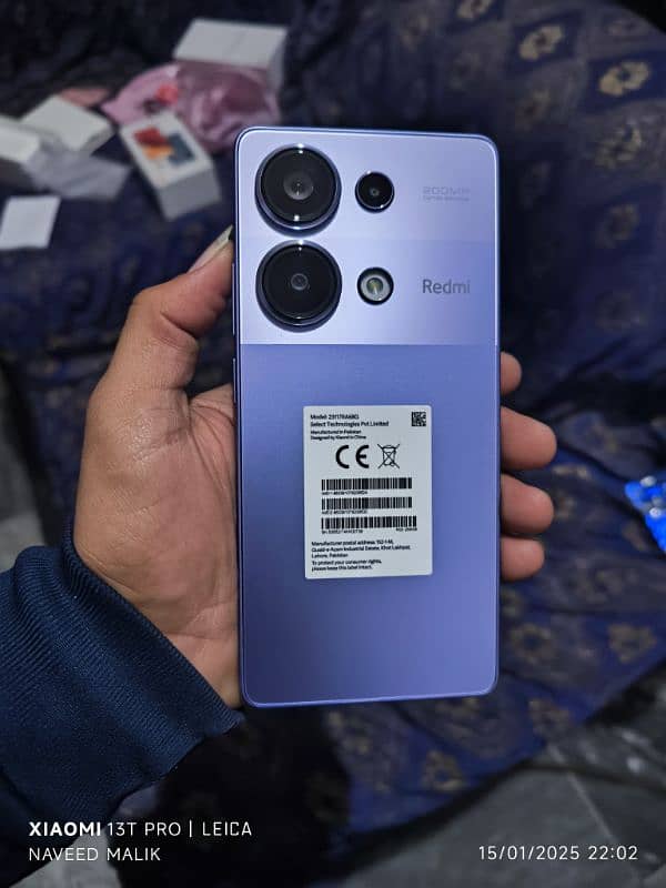 Redmi Note 13 pro 8+8/256 just box open non active 0