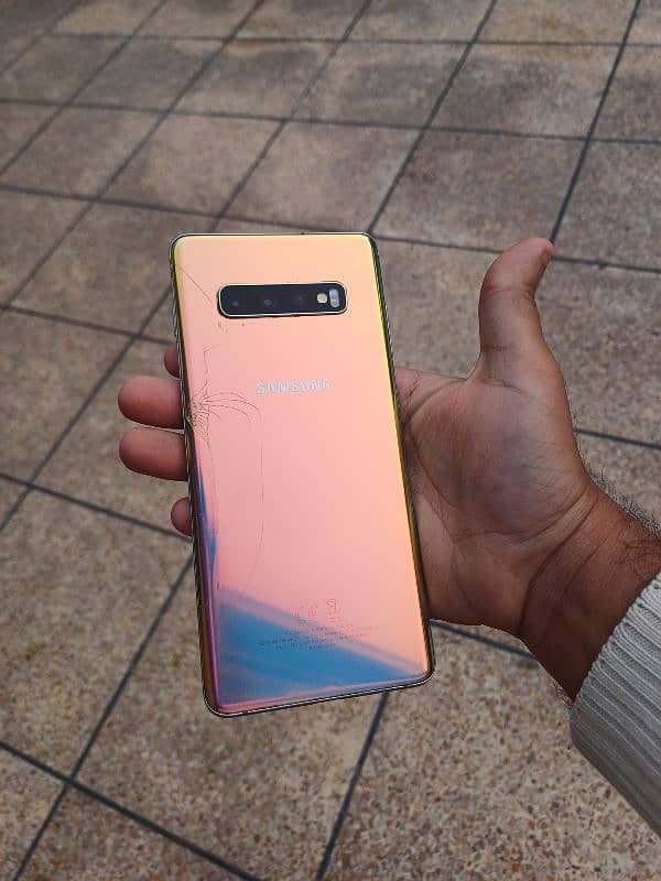 Samsung S10 plus prism silver color 0