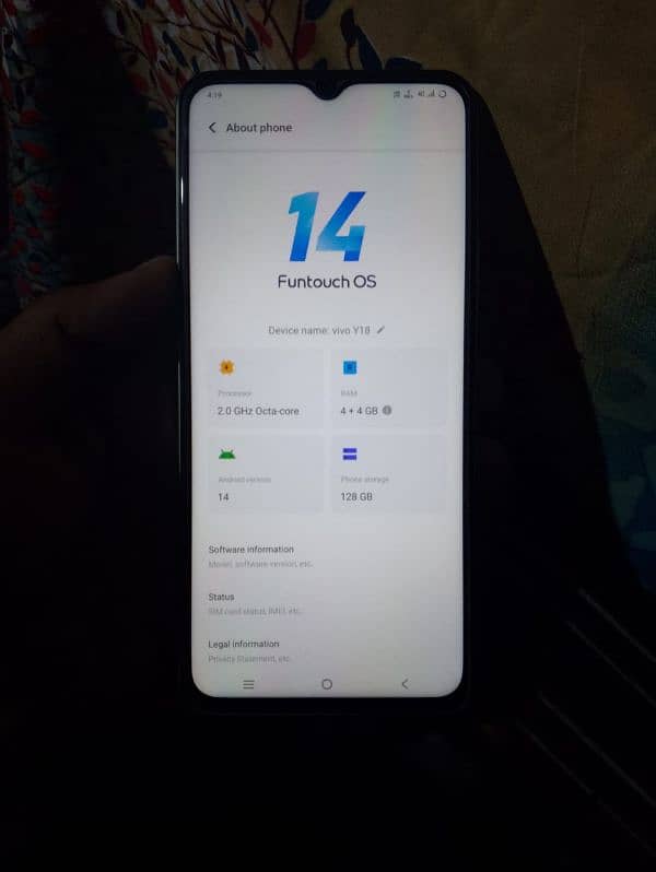 vivo y18 ( 4+4 / 128 ) 2