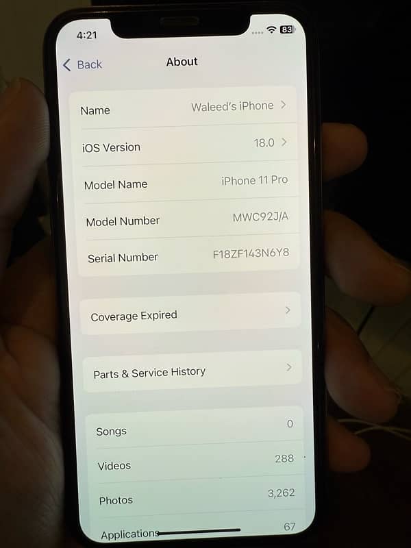 iPhone 11 pro 256 GB PTA approved 3