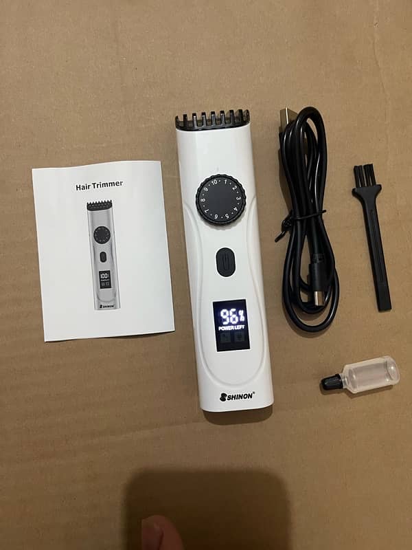 Shinon 2700 LCD Hair trimmer clipper hair cutting removable machine 3