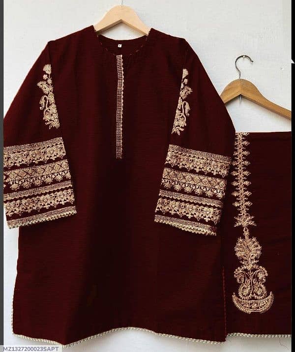 beautiful ladies embroidered dress with free delivery 0