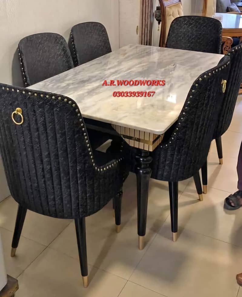 dining table | dining table with dining chairs |6 seater dining table 2