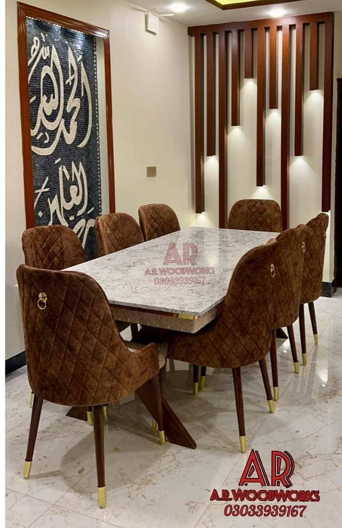 dining table | dining table with dining chairs |6 seater dining table 6