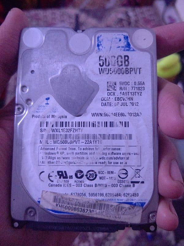 512 GB HDD with Connector USD to Sata 0