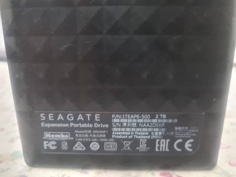 Segate External Hard Disk 2TB 7