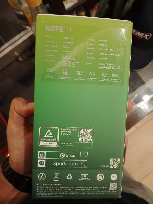 Infinix note 10 Good condition 6gb 128 14