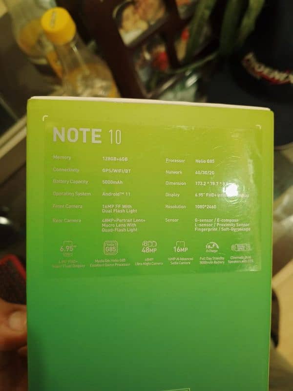 Infinix note 10 Good condition 6gb 128 15