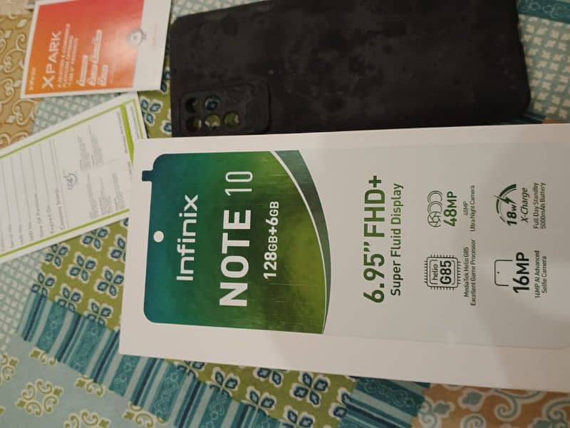 Infinix note 10 Good condition 6gb 128 16