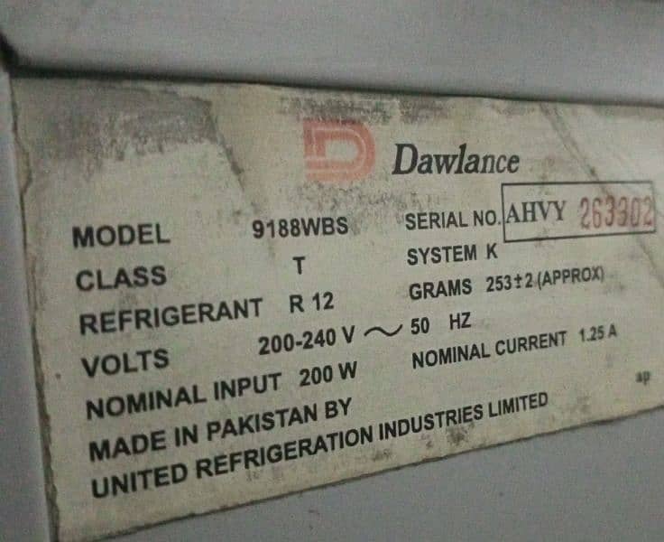 Dawlance Refrigerator 0