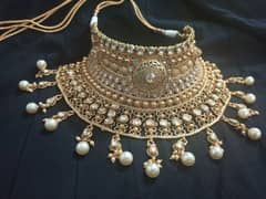 new bridal jewellery set golden colour.