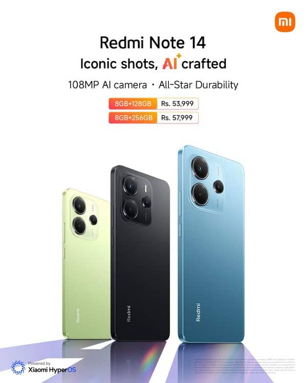 new arrival Redmi note 14 series 3