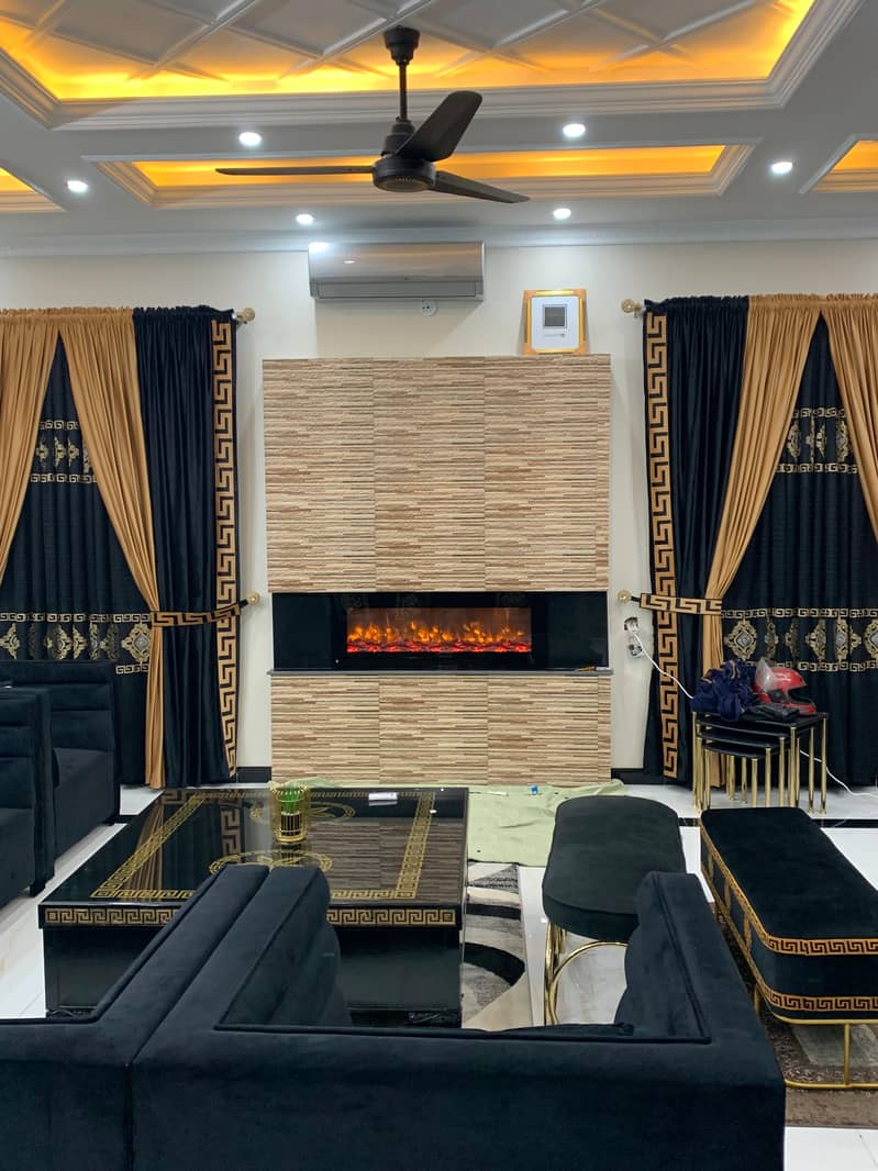 Room fireplace - electric fire place - pvc wall panel -room decoratin 0