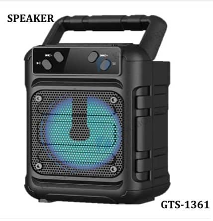 GTS 1361 Bluetooth High Base Portable Speaker 3 Inches 1