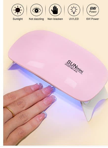 UV nail polish drier with 6 lamps 0