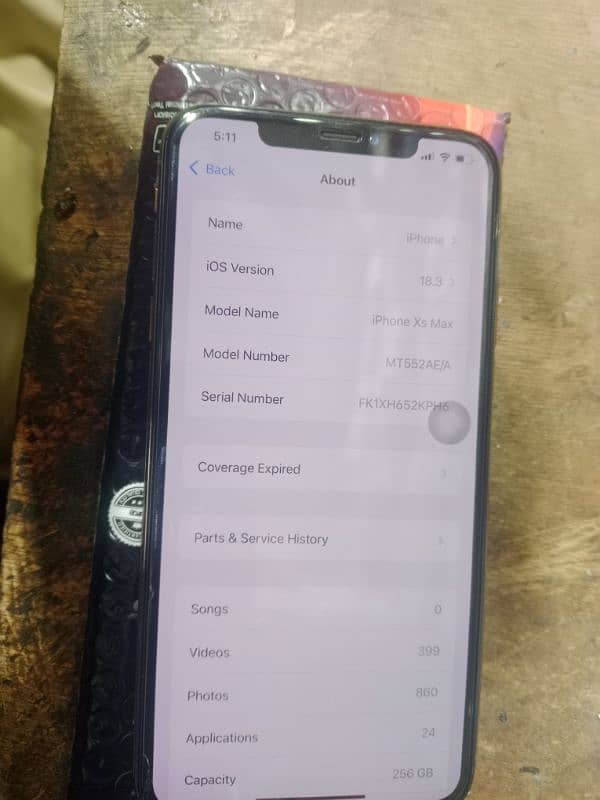 xs max 256GB Battery health 80 3