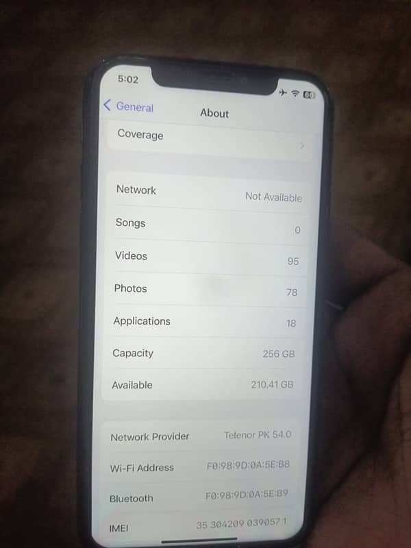 iPhone X 256GB 84 bh non pta WhatsApp number 03461909200 6