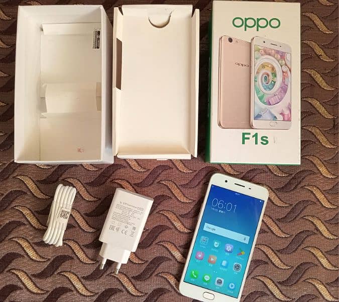 smart phone oppo F1S complte Box charger new 0