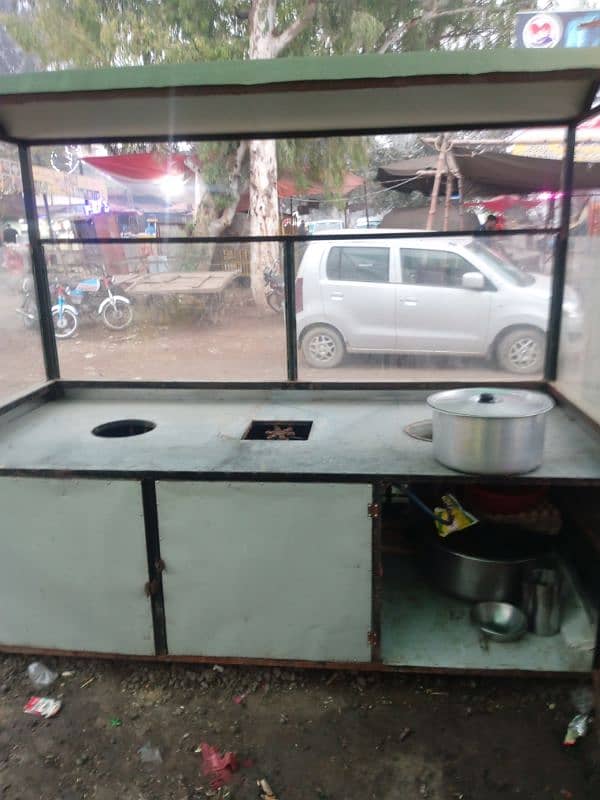 counter with 3 installed burners 1